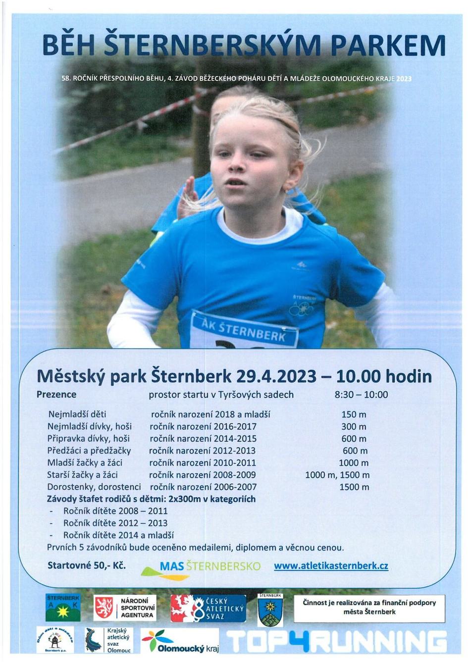 Běh šternberským parkem 2023